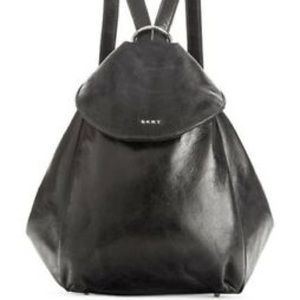 NWT DKNY Tess Convertible Backpack Black Shoulder